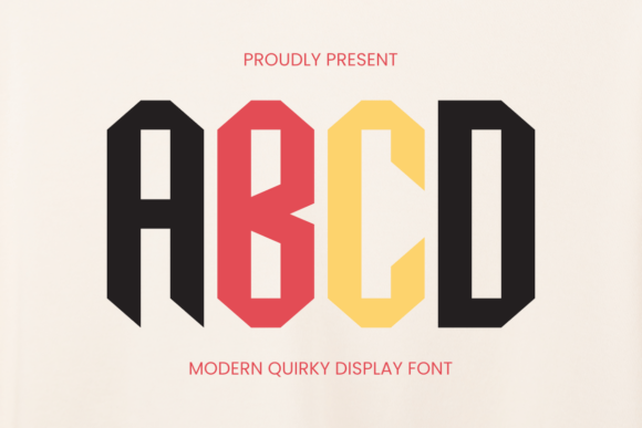 Abcd: A Modern Display Font for Creative Projects