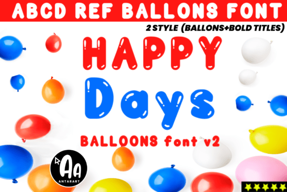 Abcd Ref Balloons: A Playful Font for Festive Designs