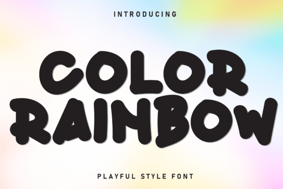 Color Rainbow: A Vibrant Typography for Timeless Designs