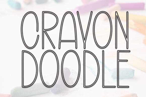 Crayon Doodle: A Lively Font for Playful Design Projects
