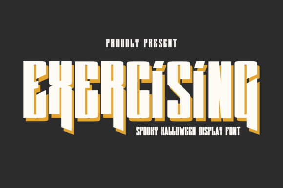 Exercising: A Bold Halloween Font for Spooky Season Designs