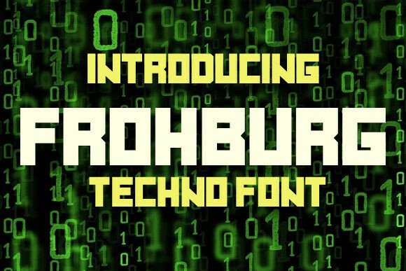 Frohburg: A Bold Techno Font for Futuristic Design
