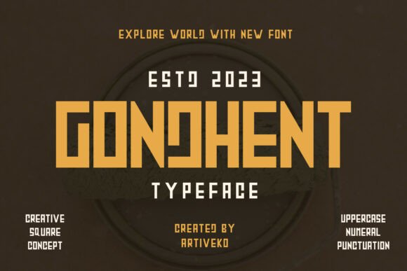 Gondhent: A Modern Sans Serif Font for Real-World Design Needs