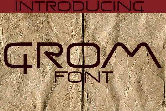 Grom: A Futuristic Font with Power and Precision