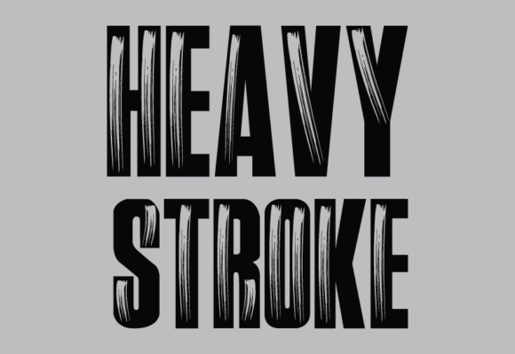 Heavy Stroke: Command Attention with Bold Typography