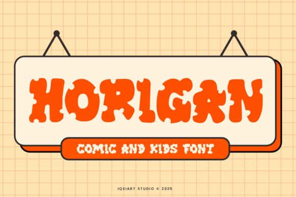 Horigan: A Playful Font for Creative Kids’ Projects