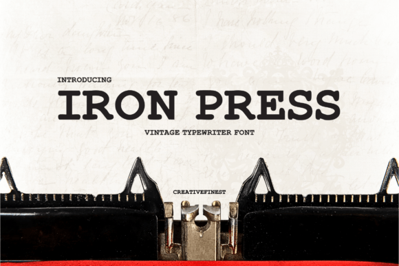 Iron Press Font: A Rustic Touch for Modern Creativity