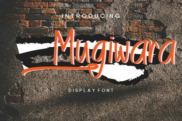 Mugiwara: A Luxurious Display Brush Font for High-End Design Projects
