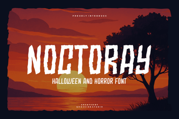 Noctoray: A Quirky Display Font for Diverse Design Needs