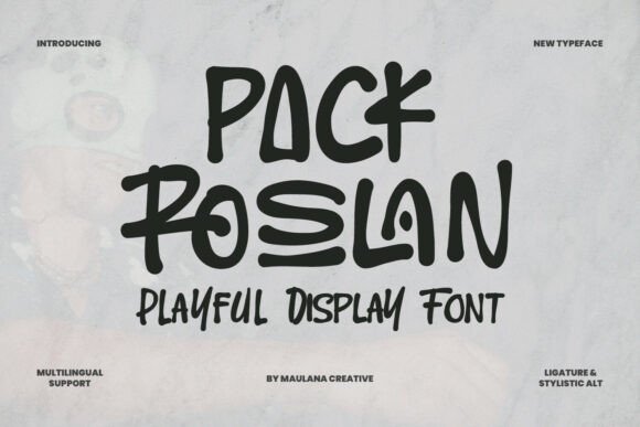 Pack Roslan: A Playful Typeface for Expressive Design Projects