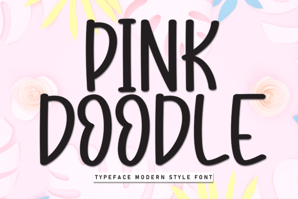 Pink Doodle: A Playful Font for Laid-Back Design Projects