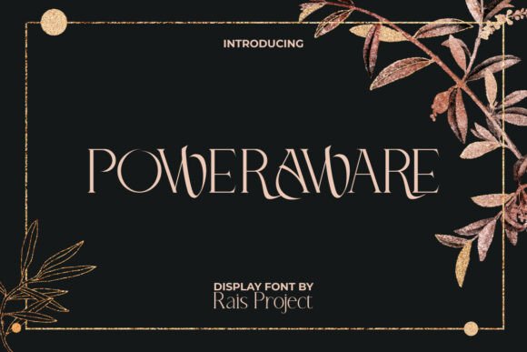 Power Aware: A Bold Statement in Modern Typography