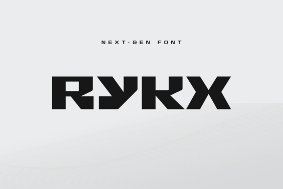 Rykx: The Futuristic Display Font for Bold Brand Statements