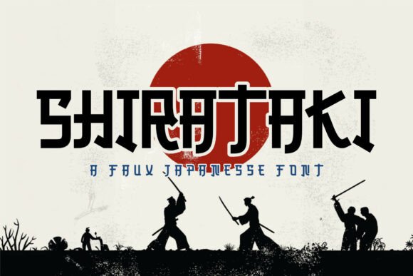Shirataki: A Stylish Faux-Asian Font for Creative Design Projects