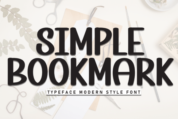 Simple Bookmark: A Bold Font for Modern Creatives