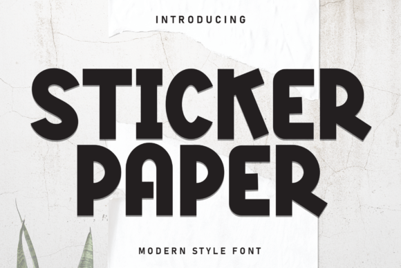 Sticker Paper: A Casual, Playful Font for Laid-Back Design Projects