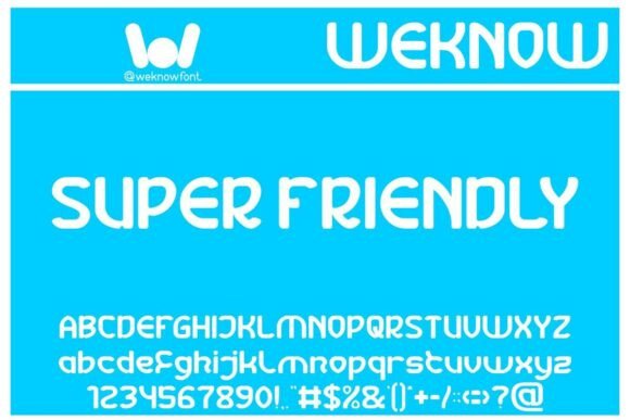 Super Friendly: A Playful Typeface for Modern Creatives