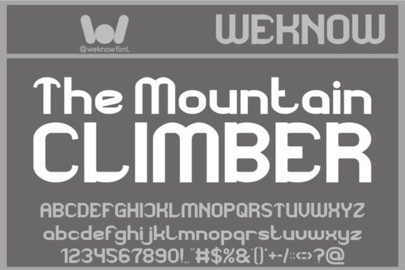 The Mountain Climber: A Bold Typography Choice for Modern Designers