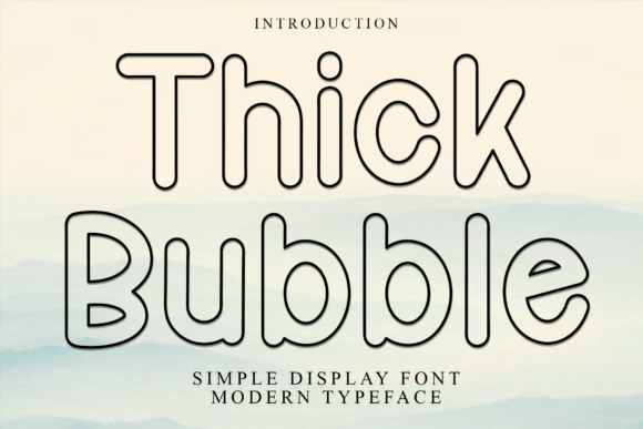 Thick Bubble: A Festive Typeface for Holiday Magic