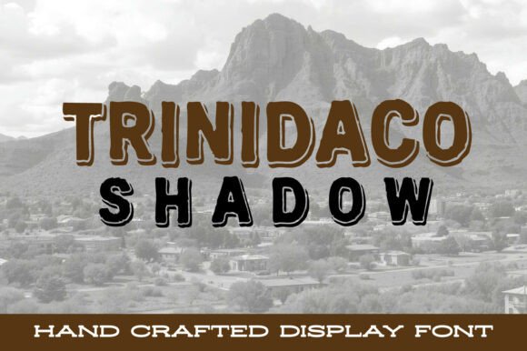 Trinidaco Shadow: Bold Typography with Handmade Grit