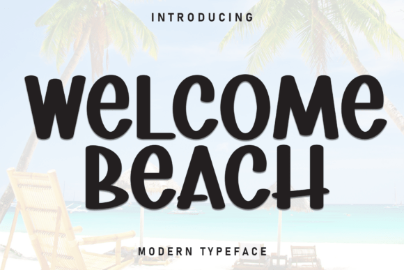Welcome Beach: A Bold Font for Sunny Designs