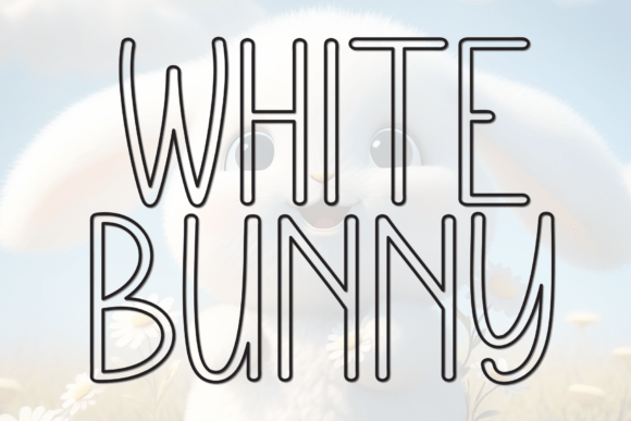 White Bunny: A Playful Handwritten Font for Creative Projects