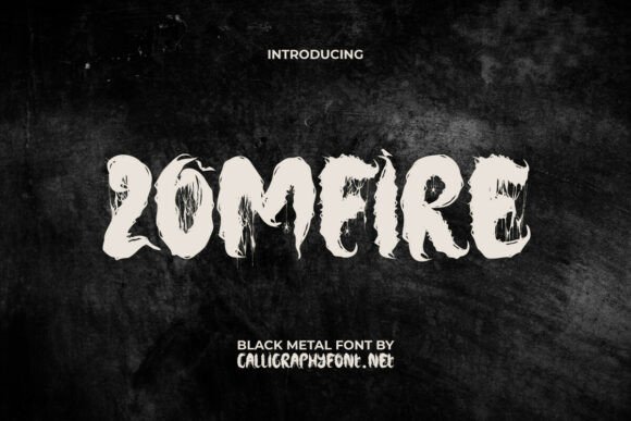 Zomfire Font: The Ultimate Typeface for Bold, Dark Creativity